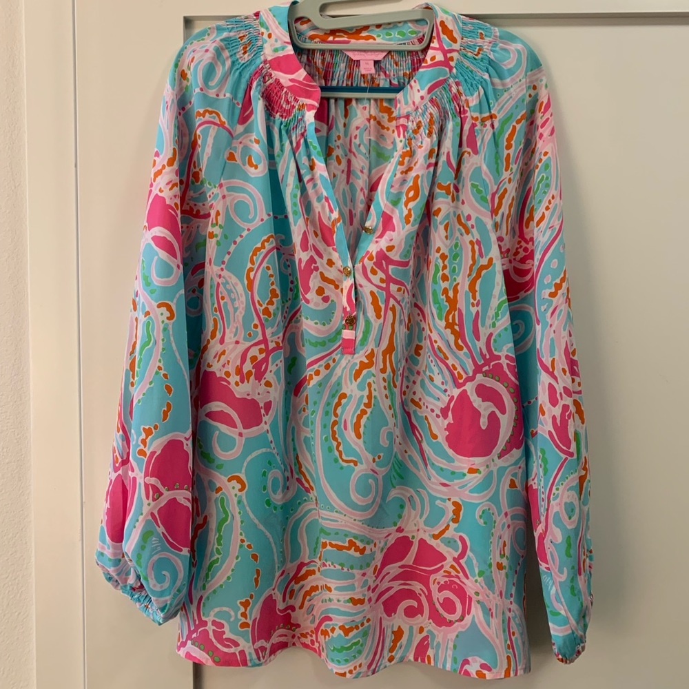 Lilly Pulitzer Silk Elsa Top